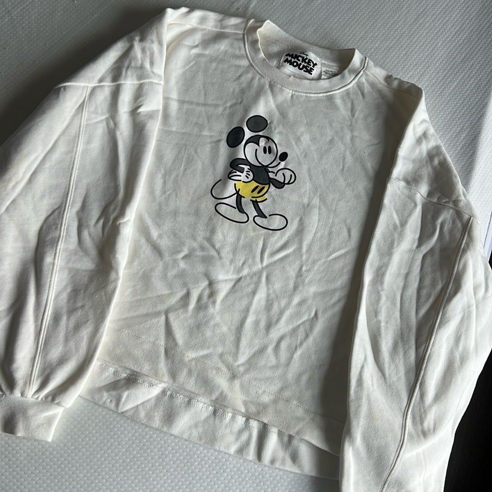 Mickey Mouse Cropped Sweatshirt